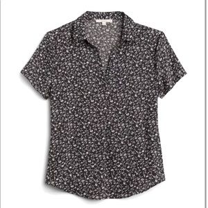 Kamiyah Collared Grey Blouse